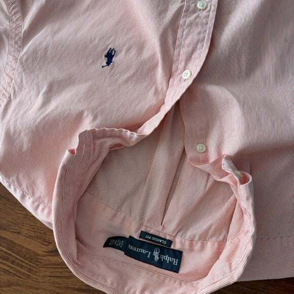 Ralph Lauren Classic Fit Button-Down Shirt - Size: 16 1/2 - 34/35 - Picture 5 of 6
